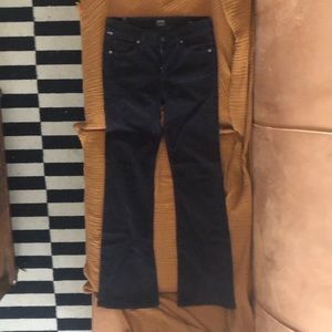 Citizens of Humanity Amber Medium Rise Bootcut Black Corduroy